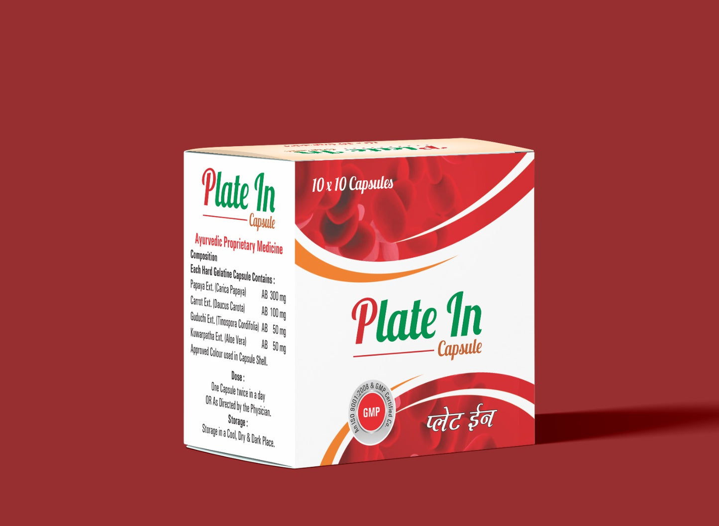 Platein Capsule (Platelet Count Booster) - 10x10 Capsules