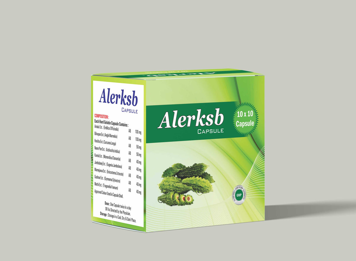 Alerksb Capsule (Blood Sugar Management) - 10X10 Capsules