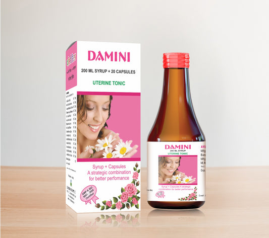 Damini Syrup & Capsule Combo (Uterine Tonic) - 200 ml Syrup & 20 Capsules